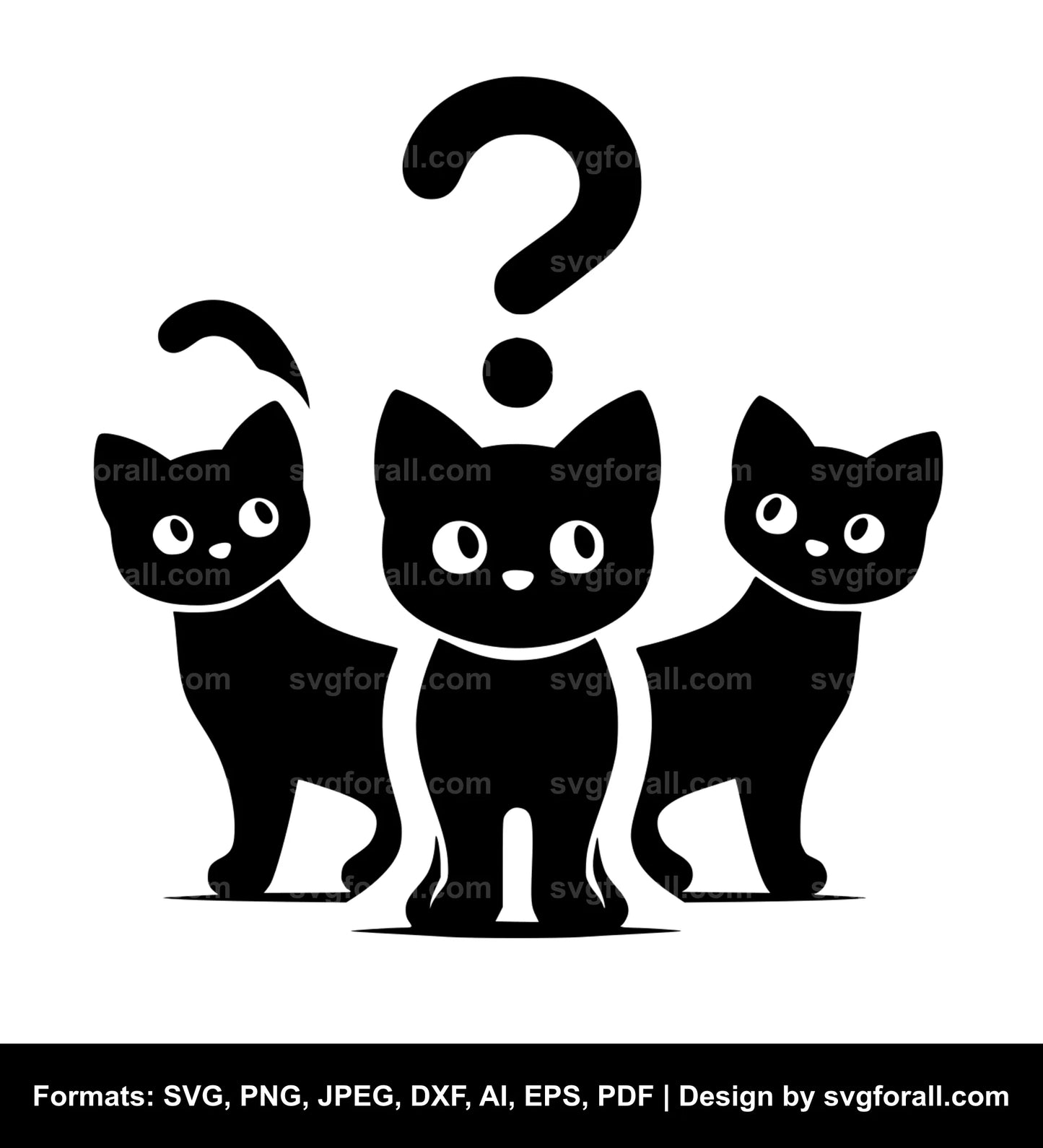 Curious Cat SVG File