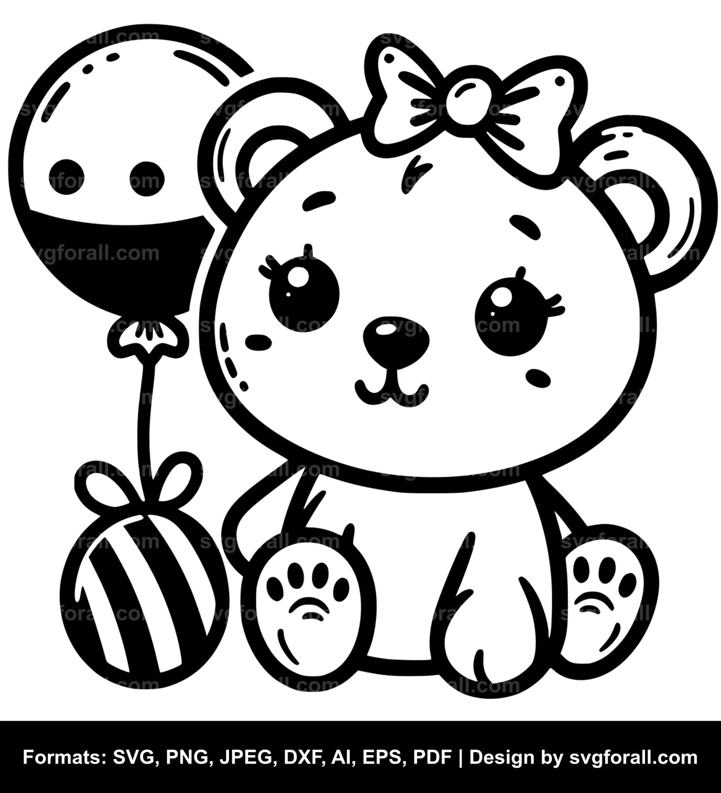 Cute Baby Bear SVG