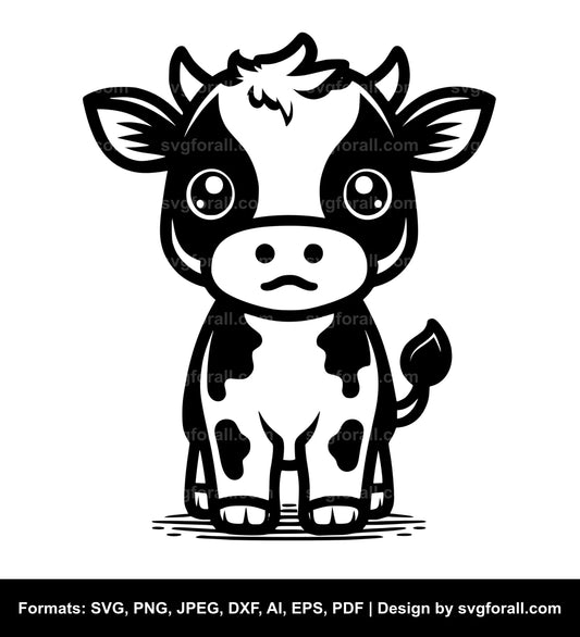 Cute Baby Cow SVG