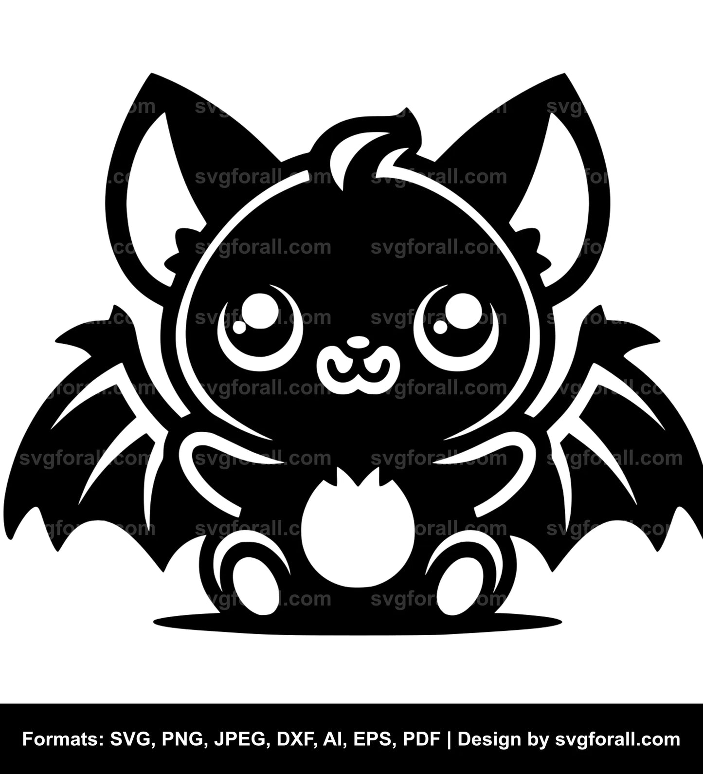 Cute Bat SVG PNG