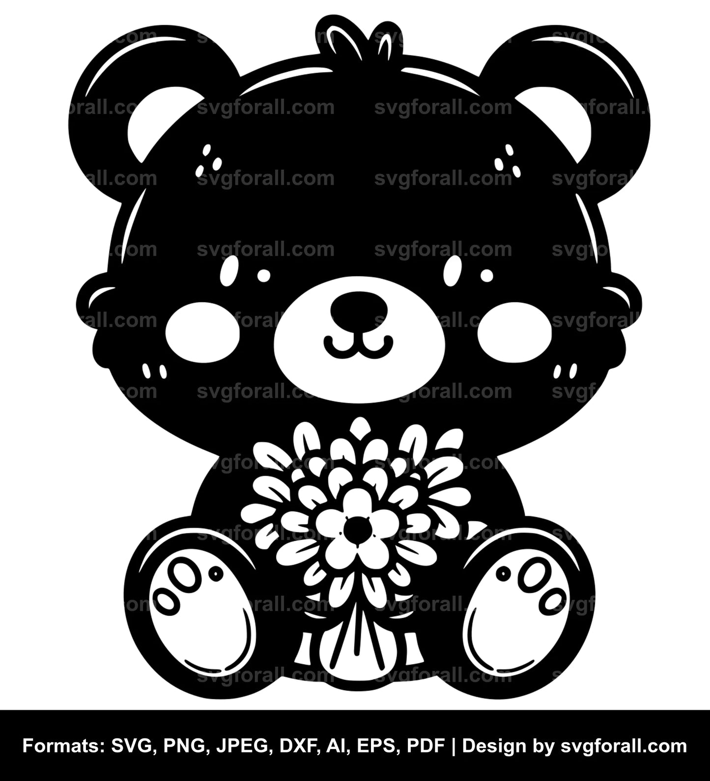 Cute Bear Vector SVG