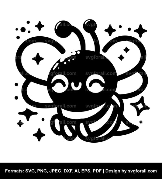 Cute Bee Cricut SVG