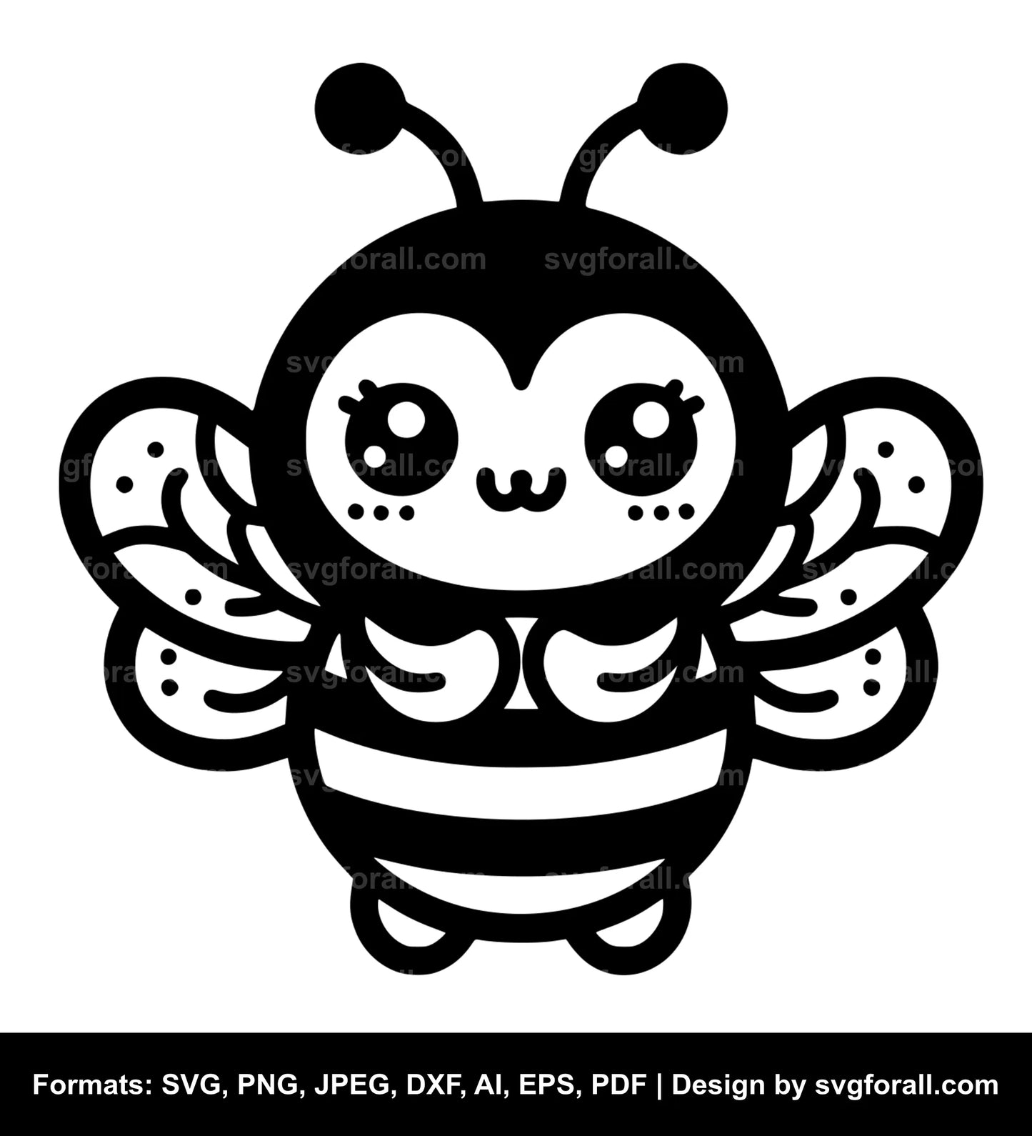 Cute Bee SVG File