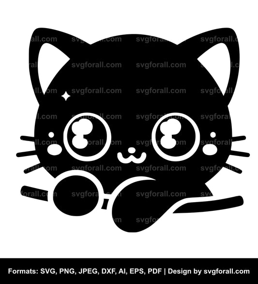 Cute Cat SVG File