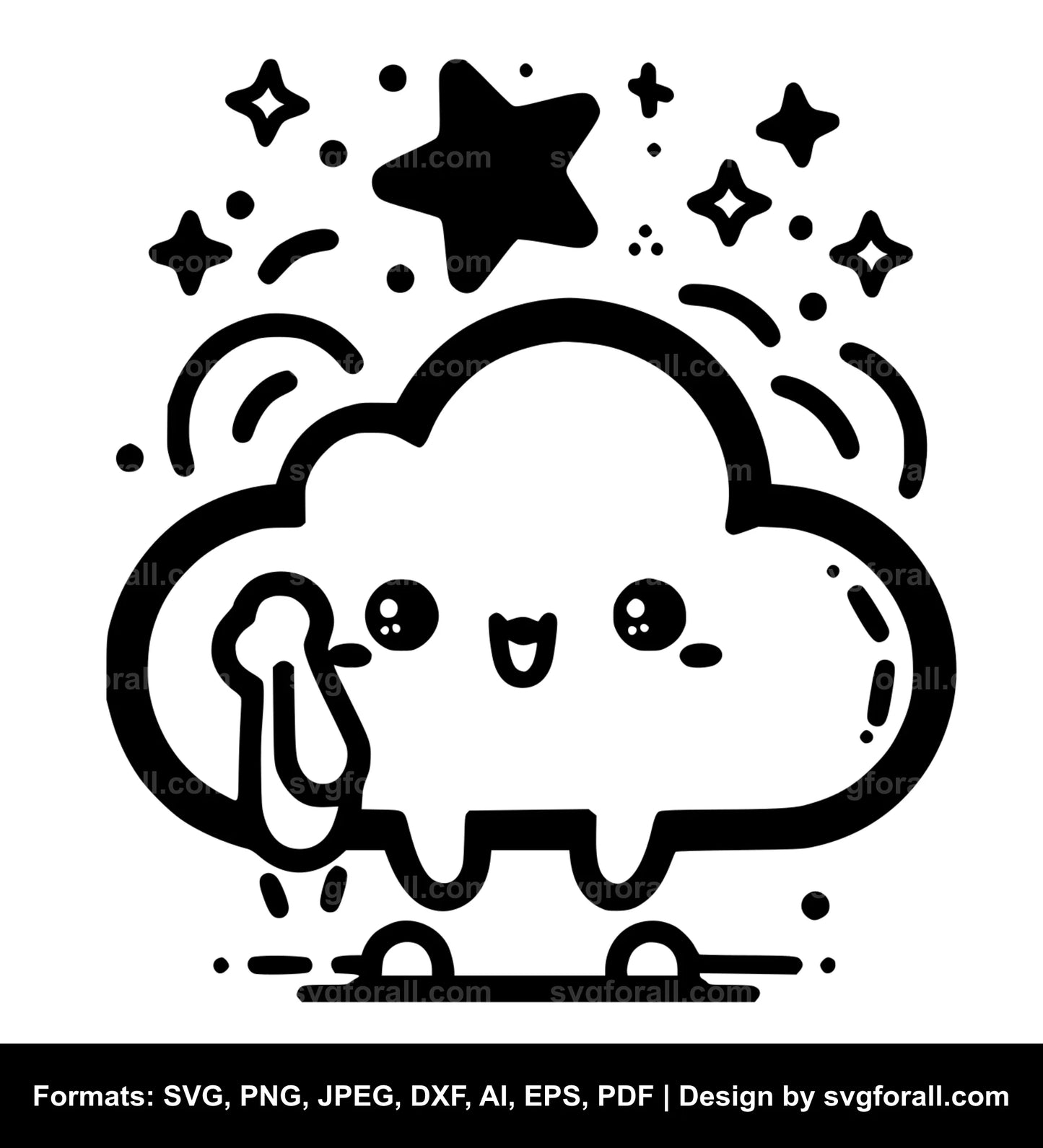 Cute Cloud SVG