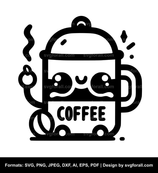 Cute Coffee SVG