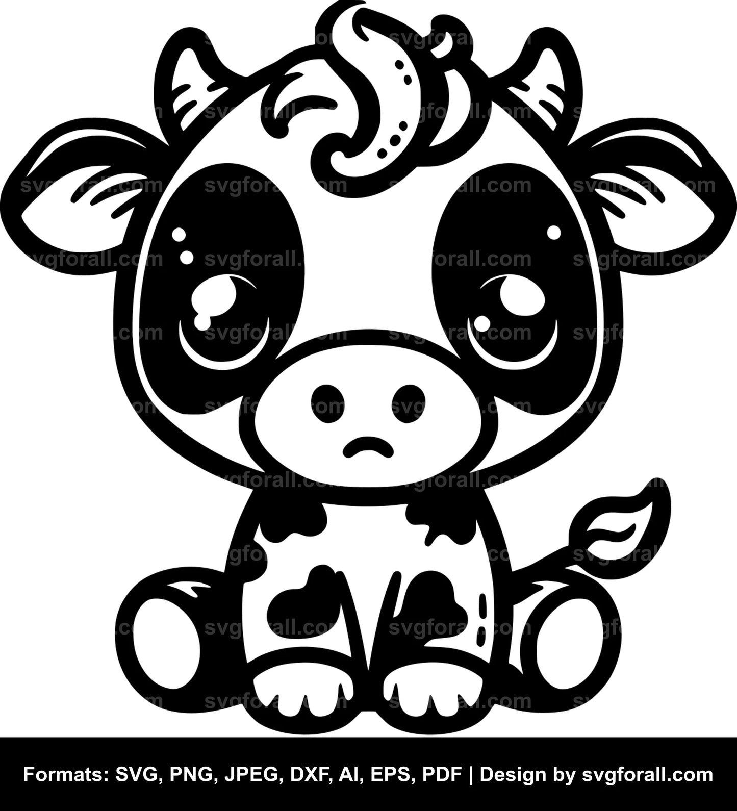 Cute Cow SVG File