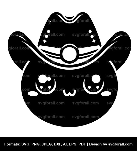 Cute Cowboy Hat Cricut SVG