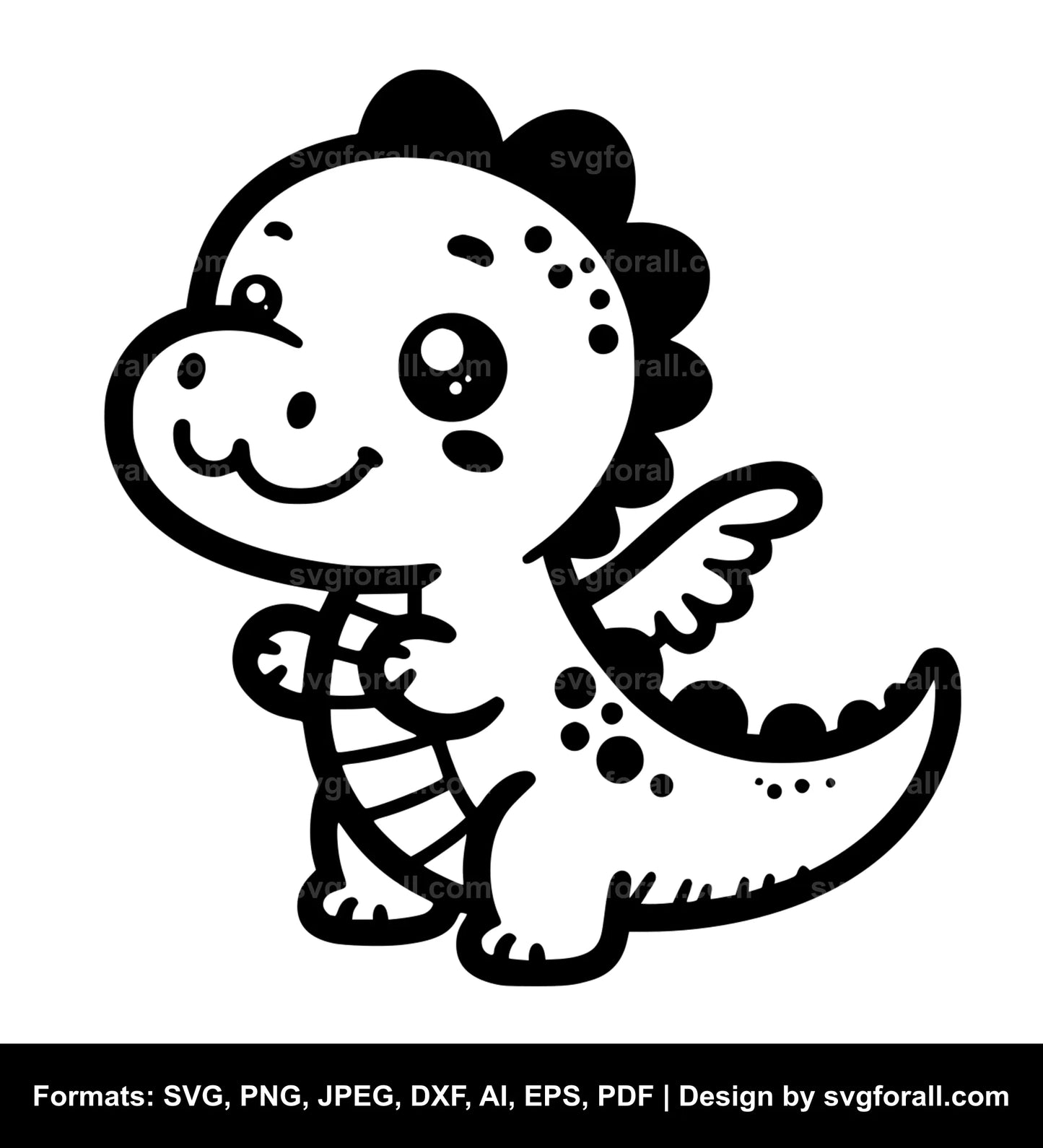 Cute Dinosaur SVG File