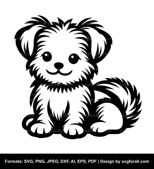 Cute Dog SVG Vector