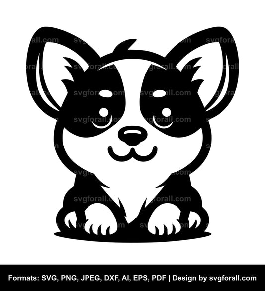 Cute Dog Vector SVG