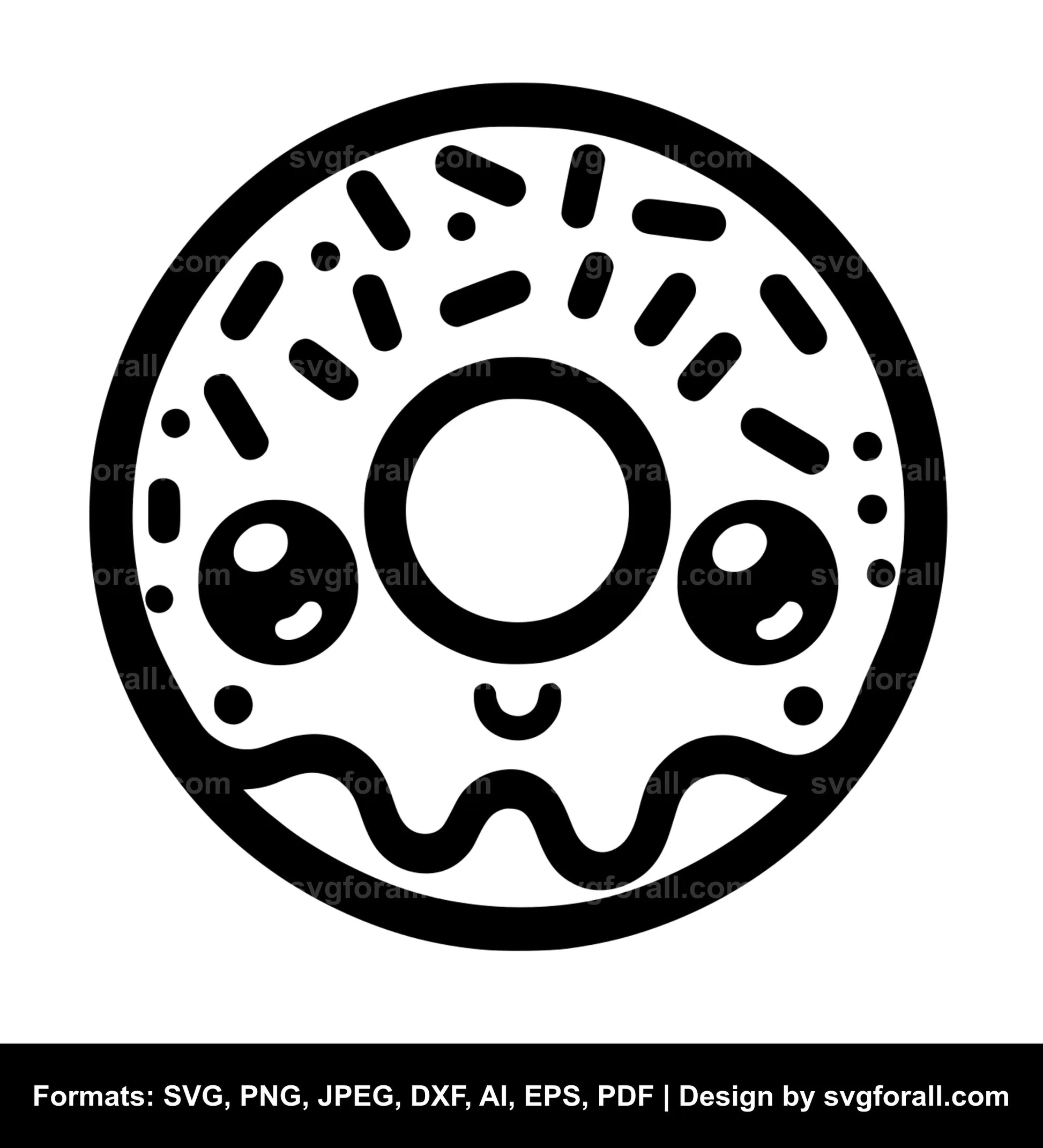 Cute Donut SVG