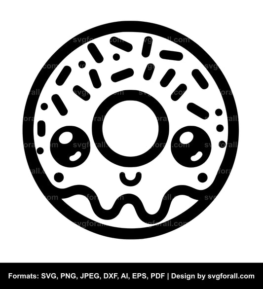 Cute Donut SVG