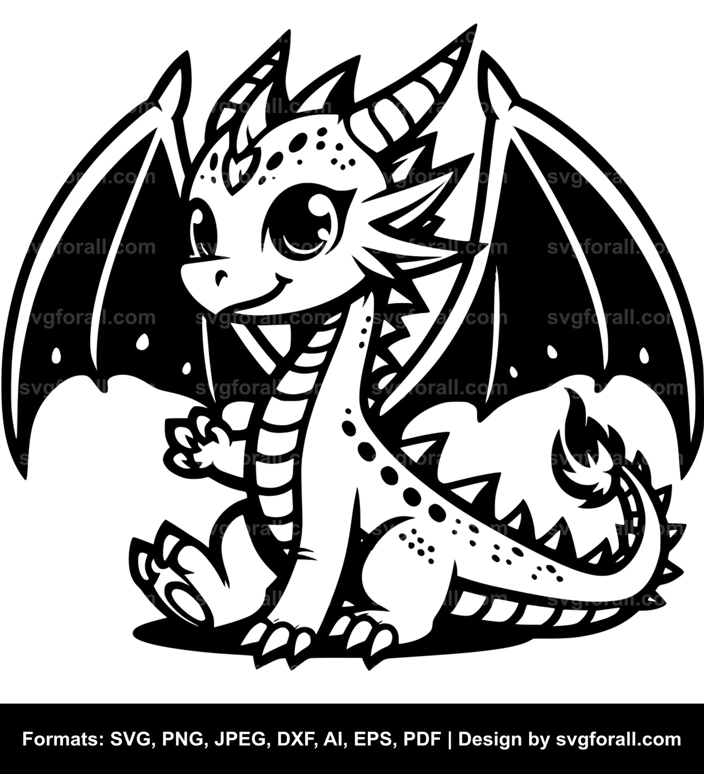 Cute Dragon SVG