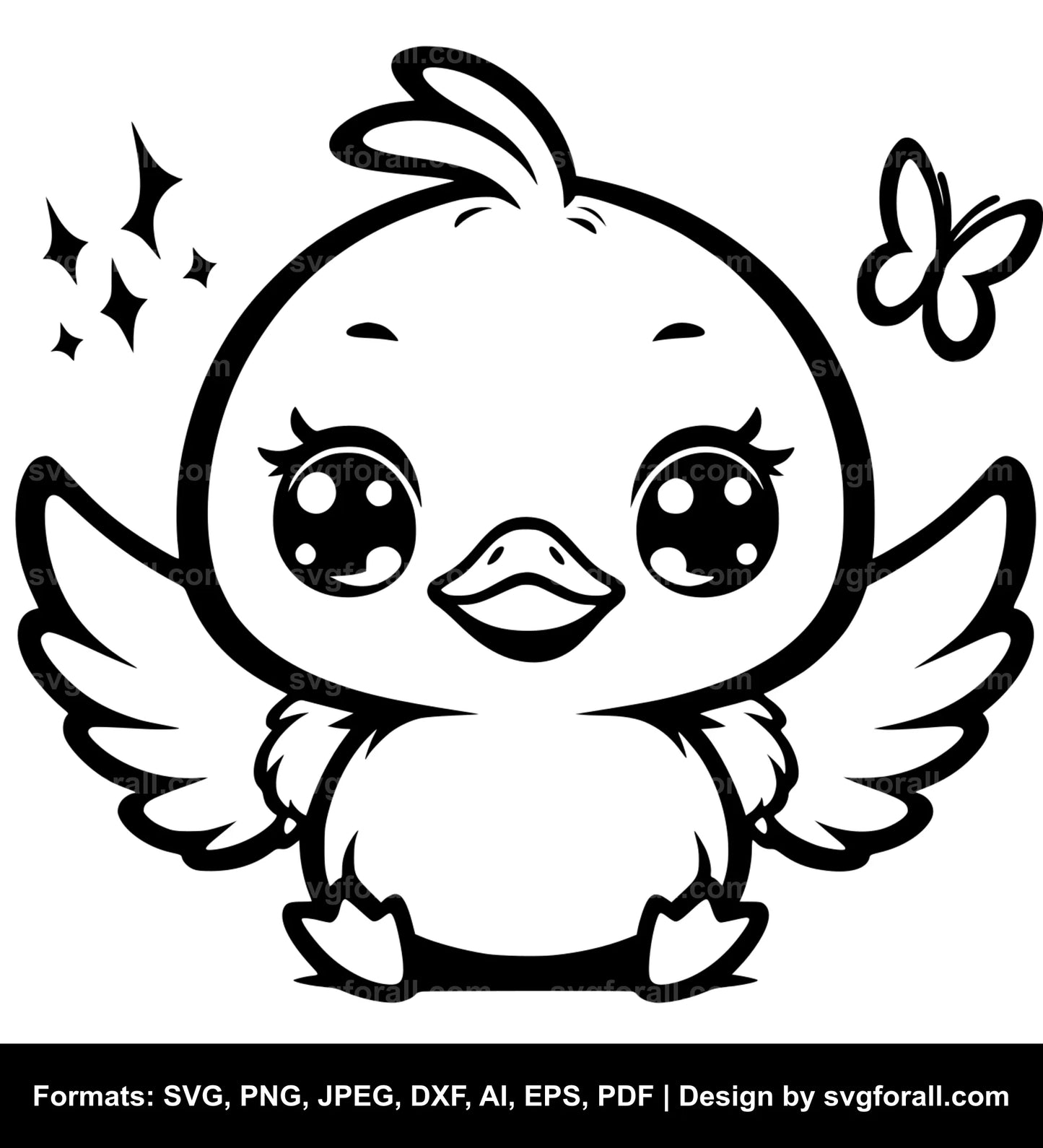 Cute Duck SVG