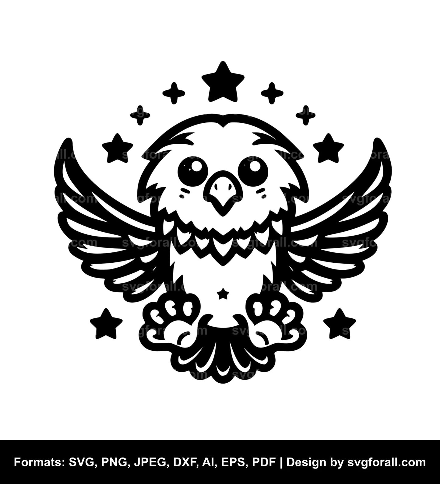 Cute Eagle Cricut SVG