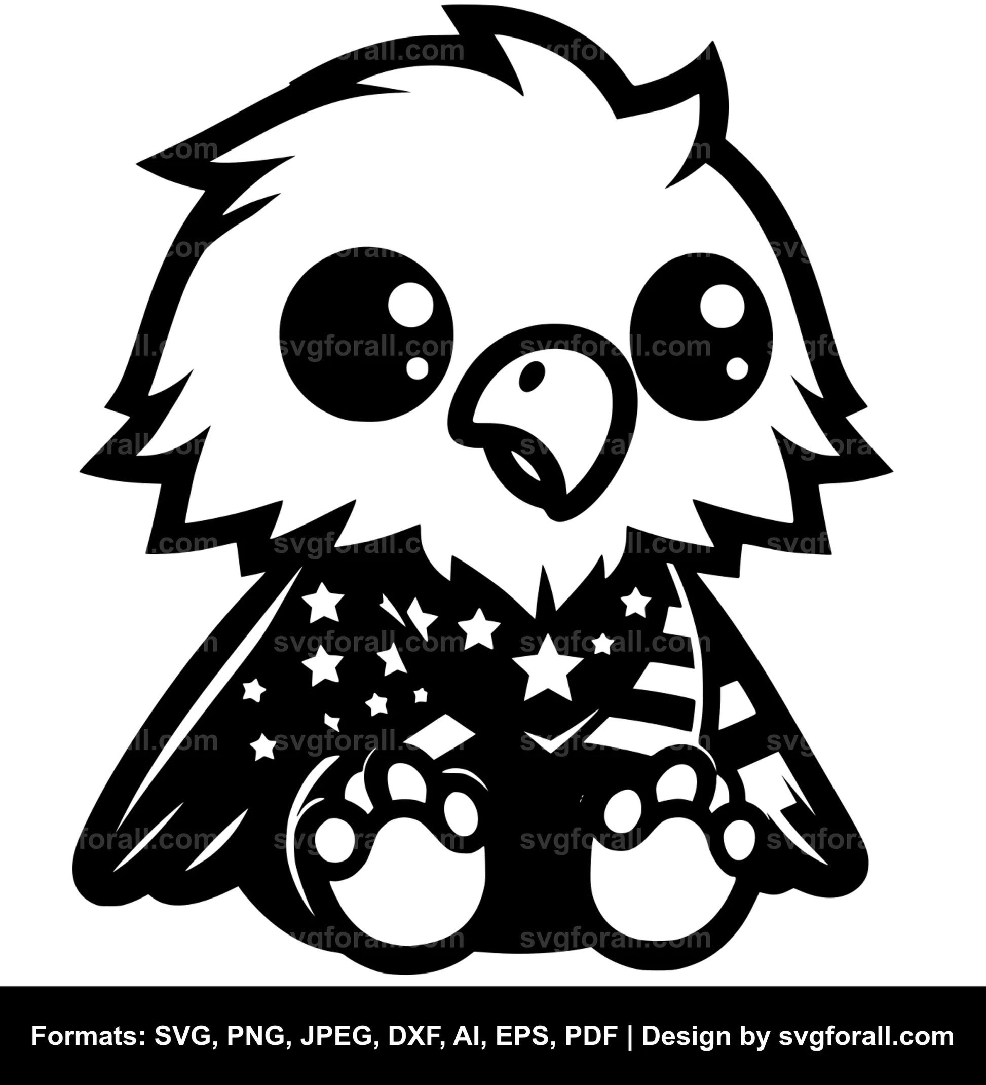 Cute Eagle SVG