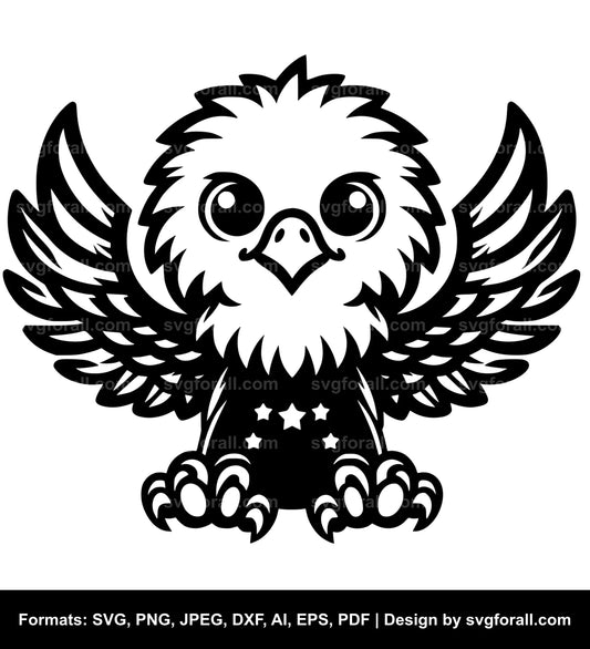 Cute Eagle SVG PNG