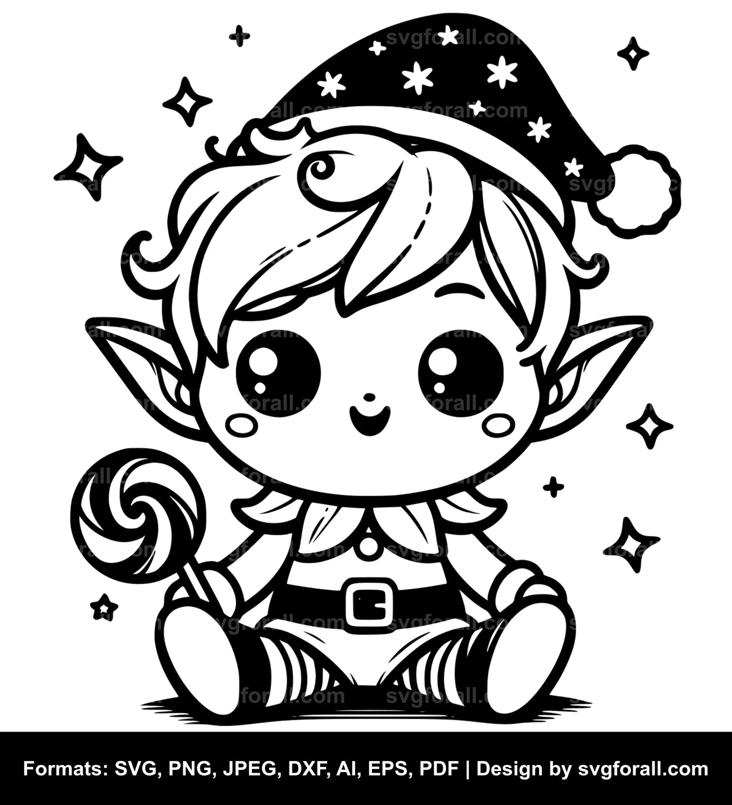 Cute Elf SVG