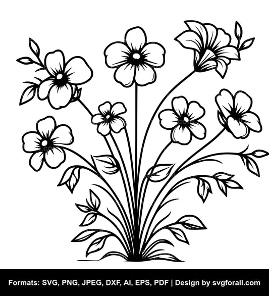 Cute Flower SVG File