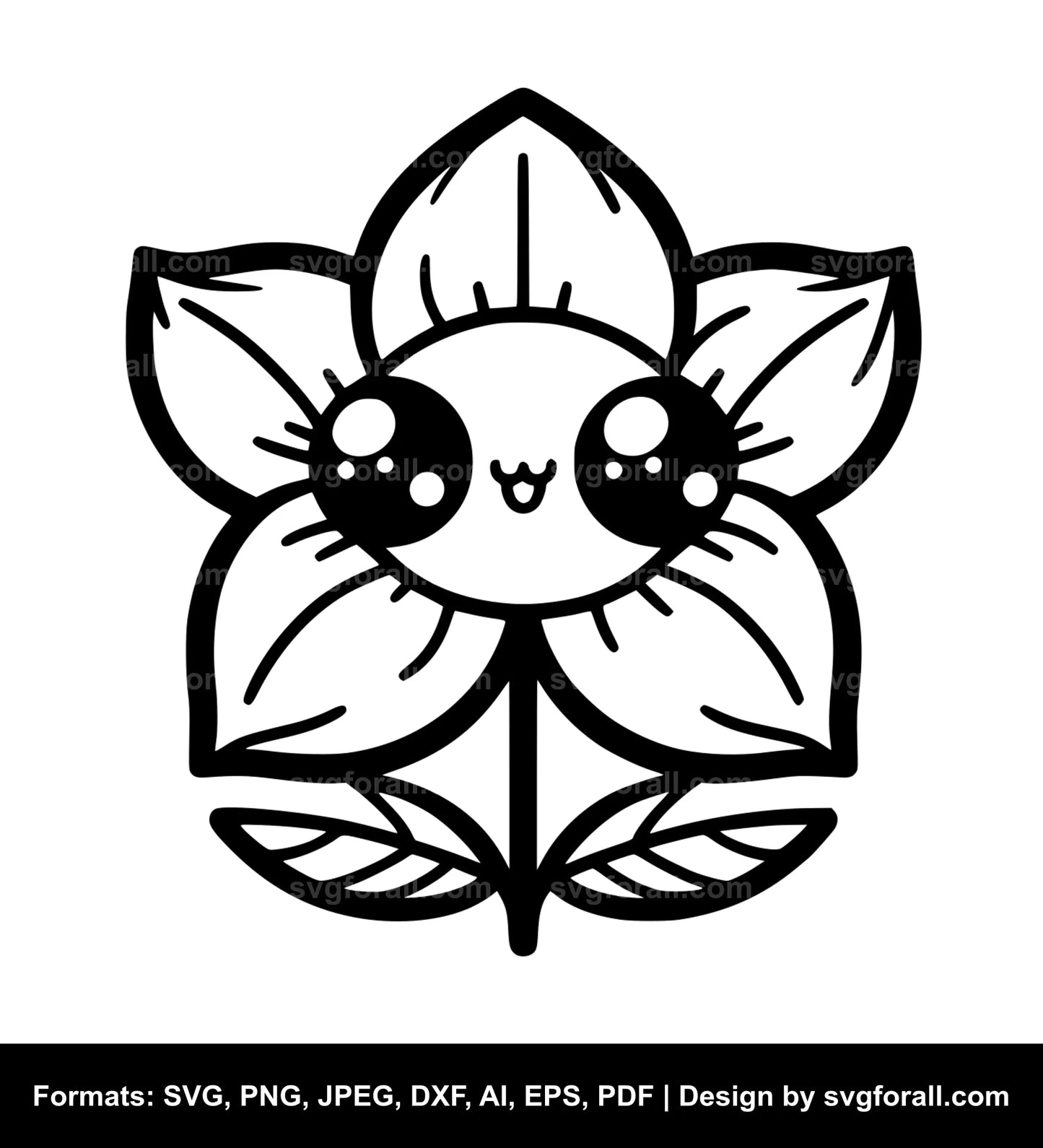 Cute Flower SVG PNG