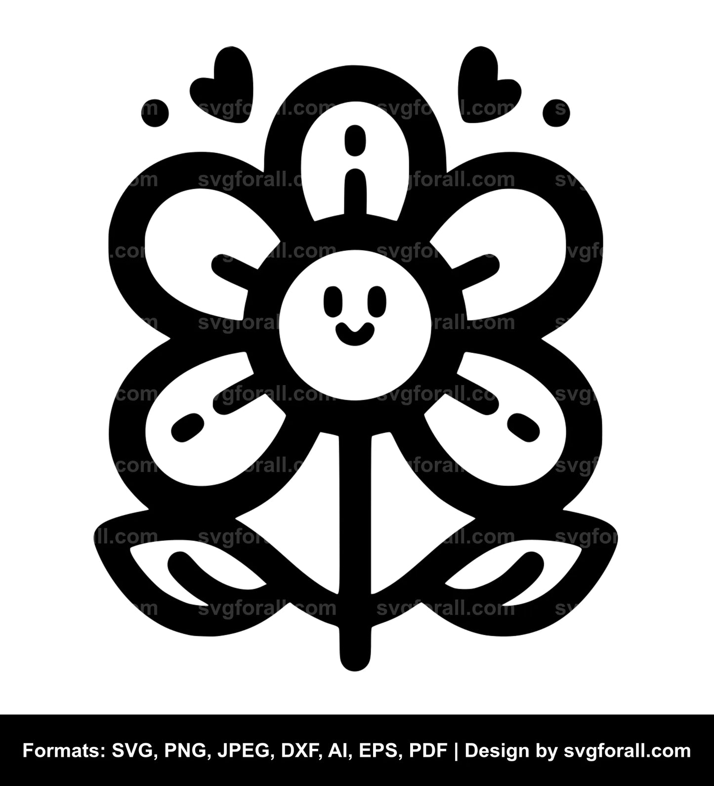 Cute Flower Vector SVG