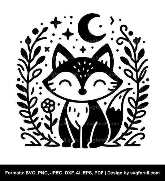 Cute Fox Cricut SVG