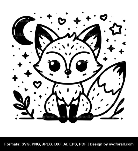 Cute Fox SVG