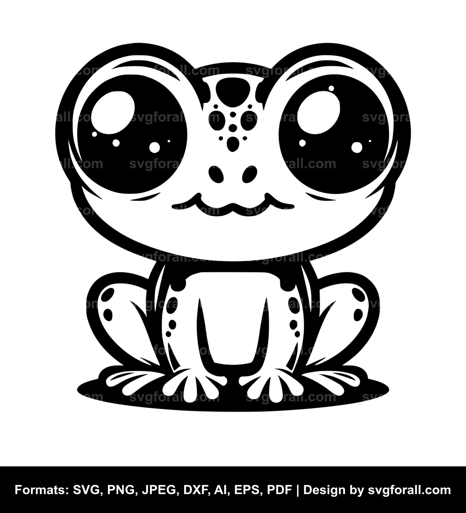 Cute Frog SVG File