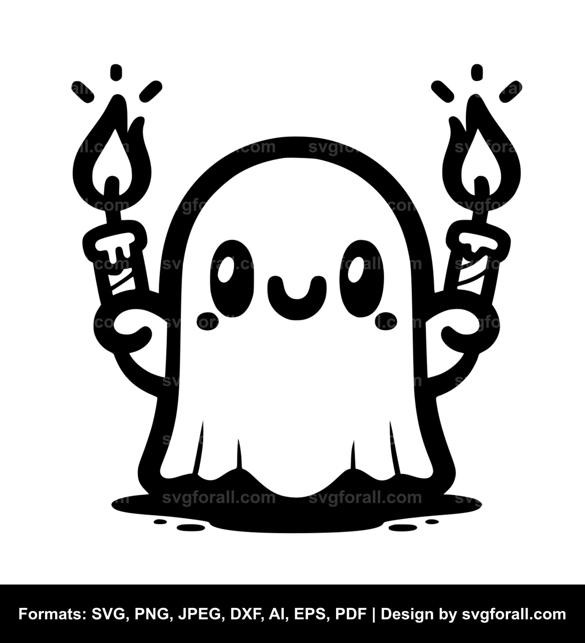 Cute Ghost Cricut SVG