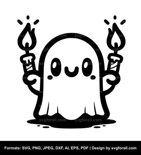 Cute Ghost Cricut SVG