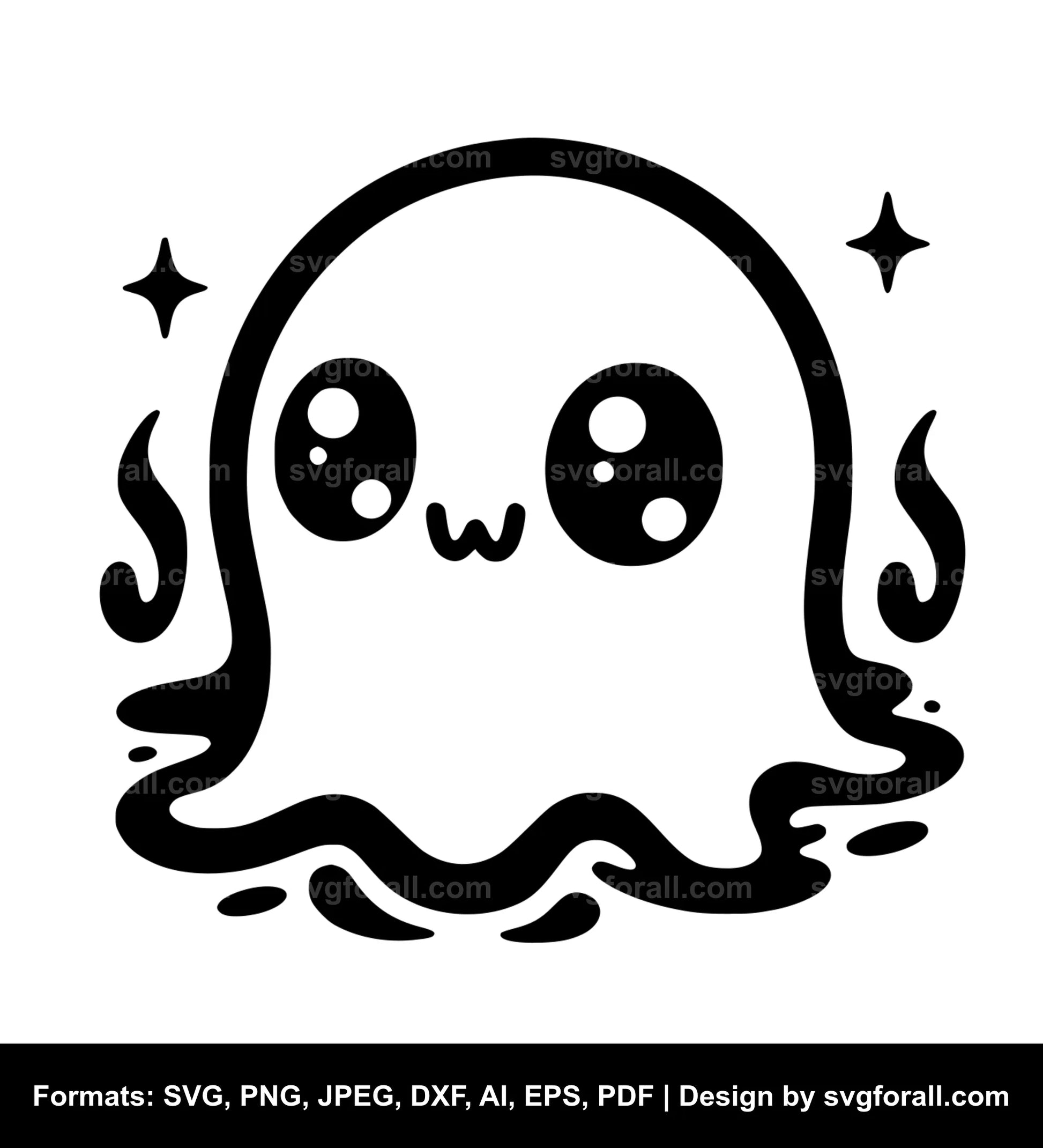 Cute Ghost Face Cricut SVG