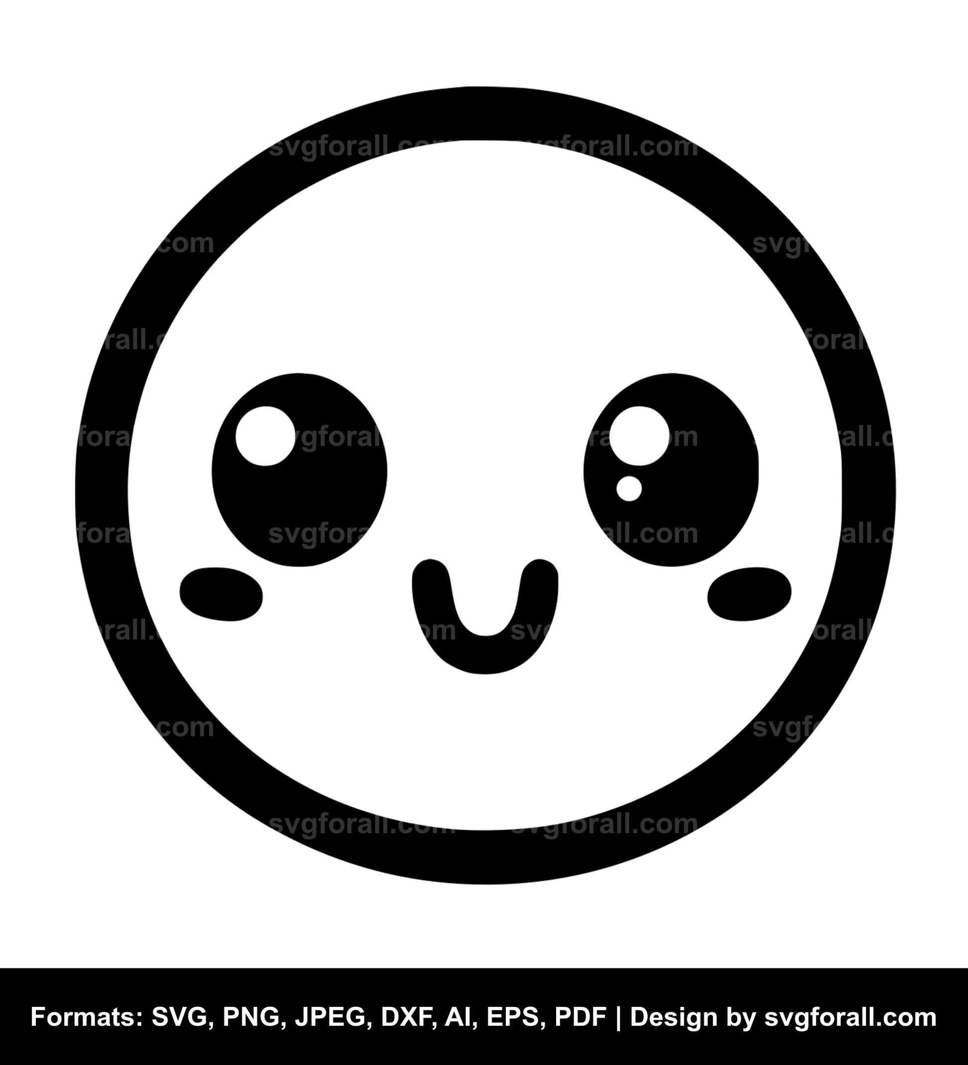 Cute Ghost Face SVG PNG