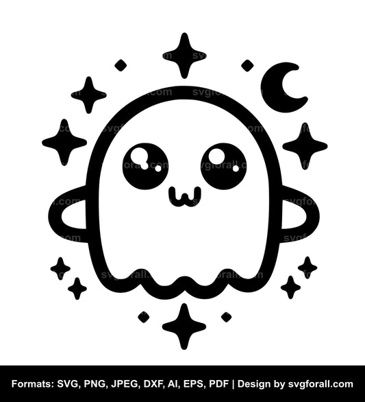 Cute Ghost SVG PNG