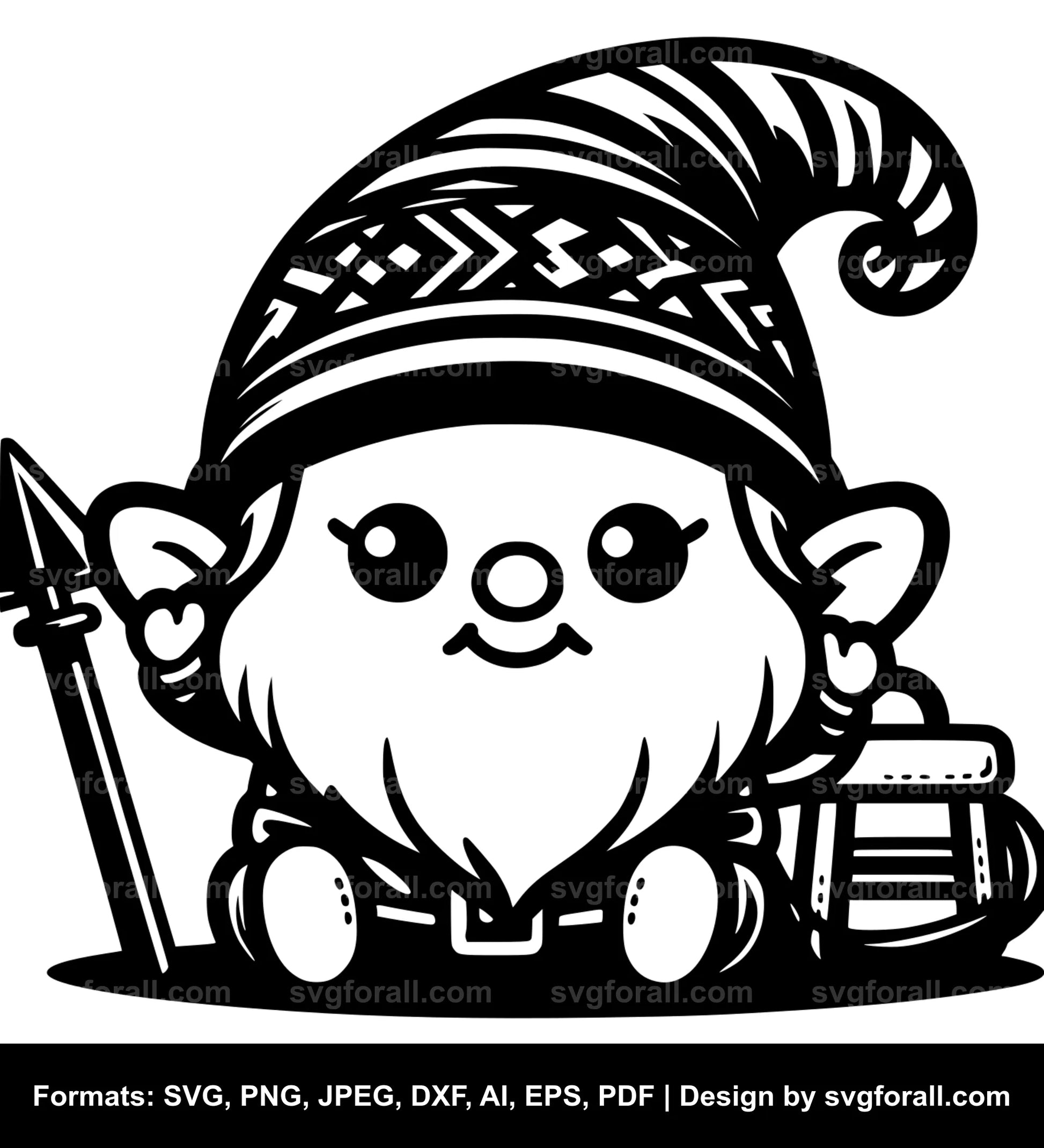 Cute Gnome SVG PNG