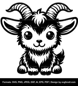 Cute Goat SVG