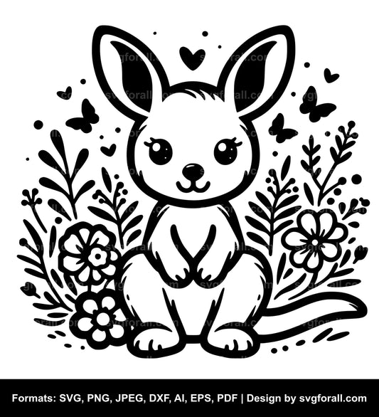 Cute Kangaroo SVG