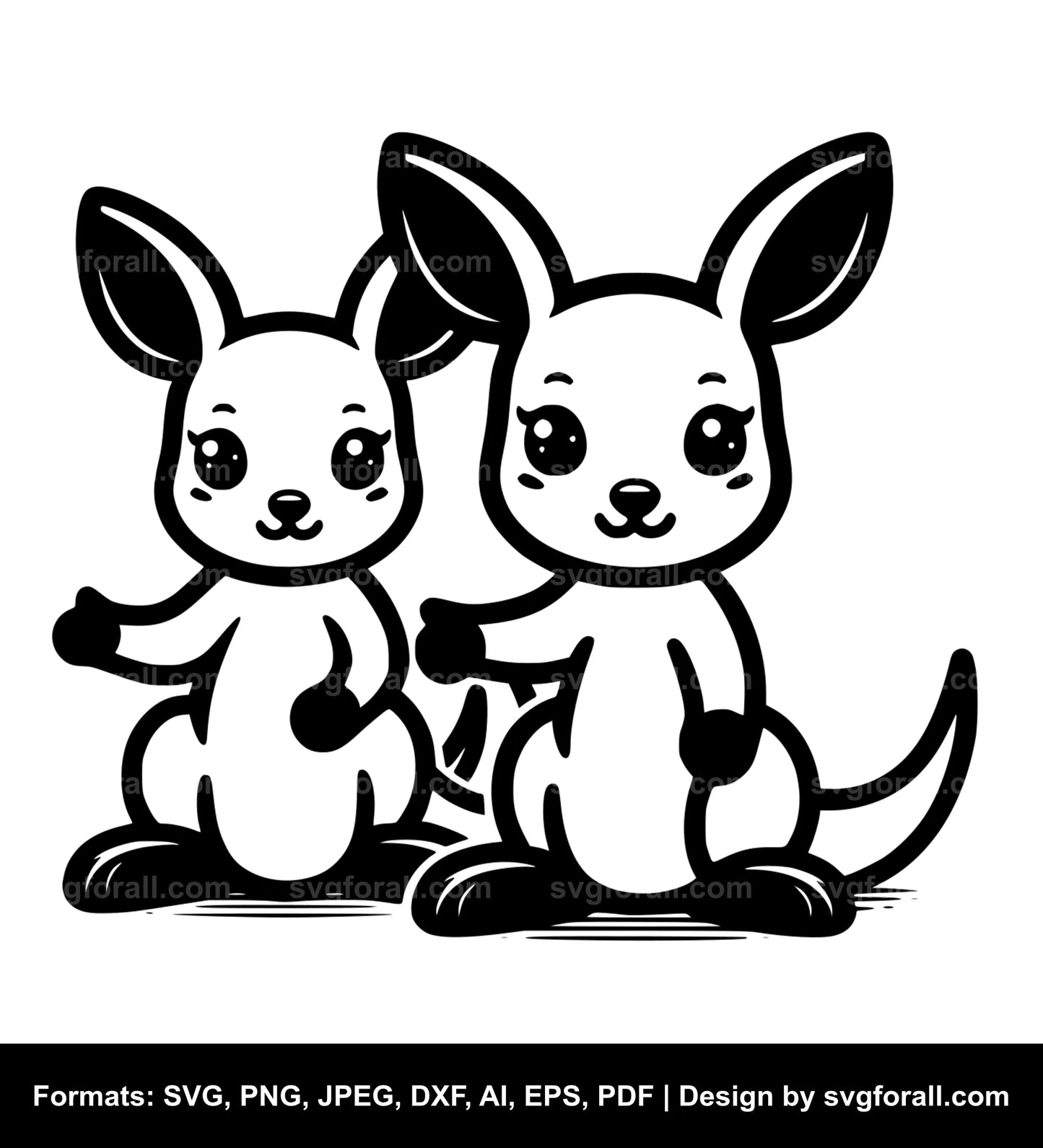 Cute Kangaroo SVG File