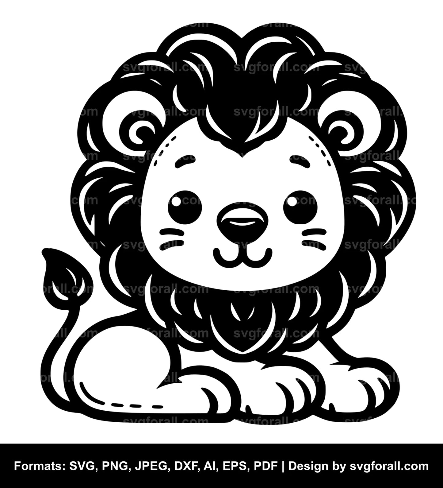 Cute Lion SVG