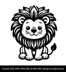 Cute Lion SVG