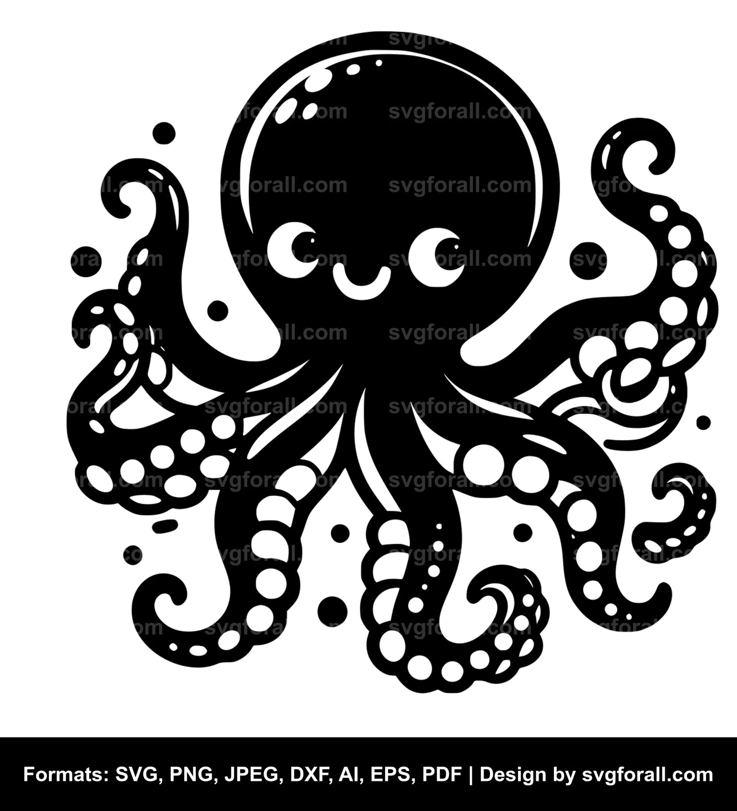 Cute Octopus Cricut SVG