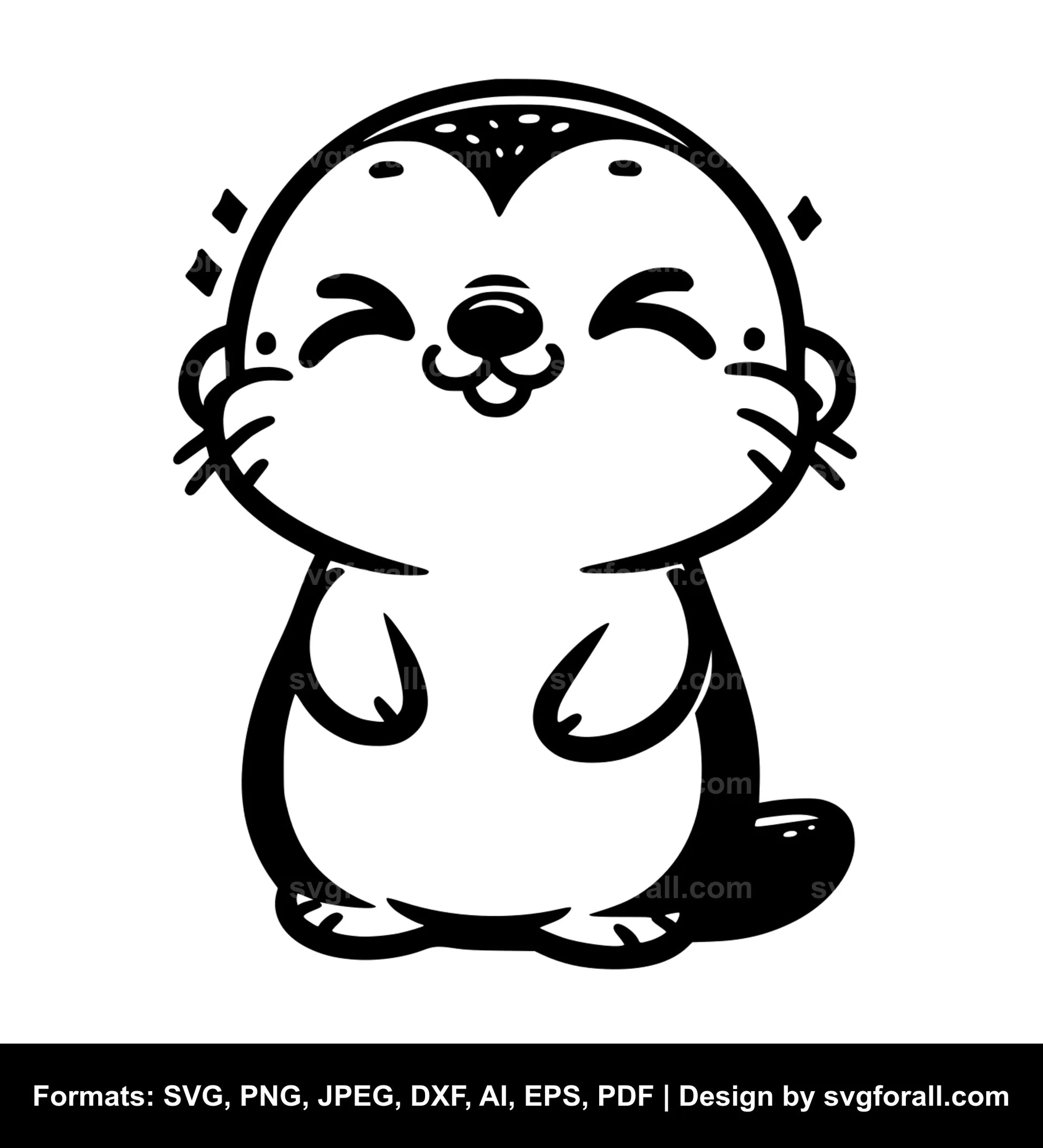 Cute Otter SVG