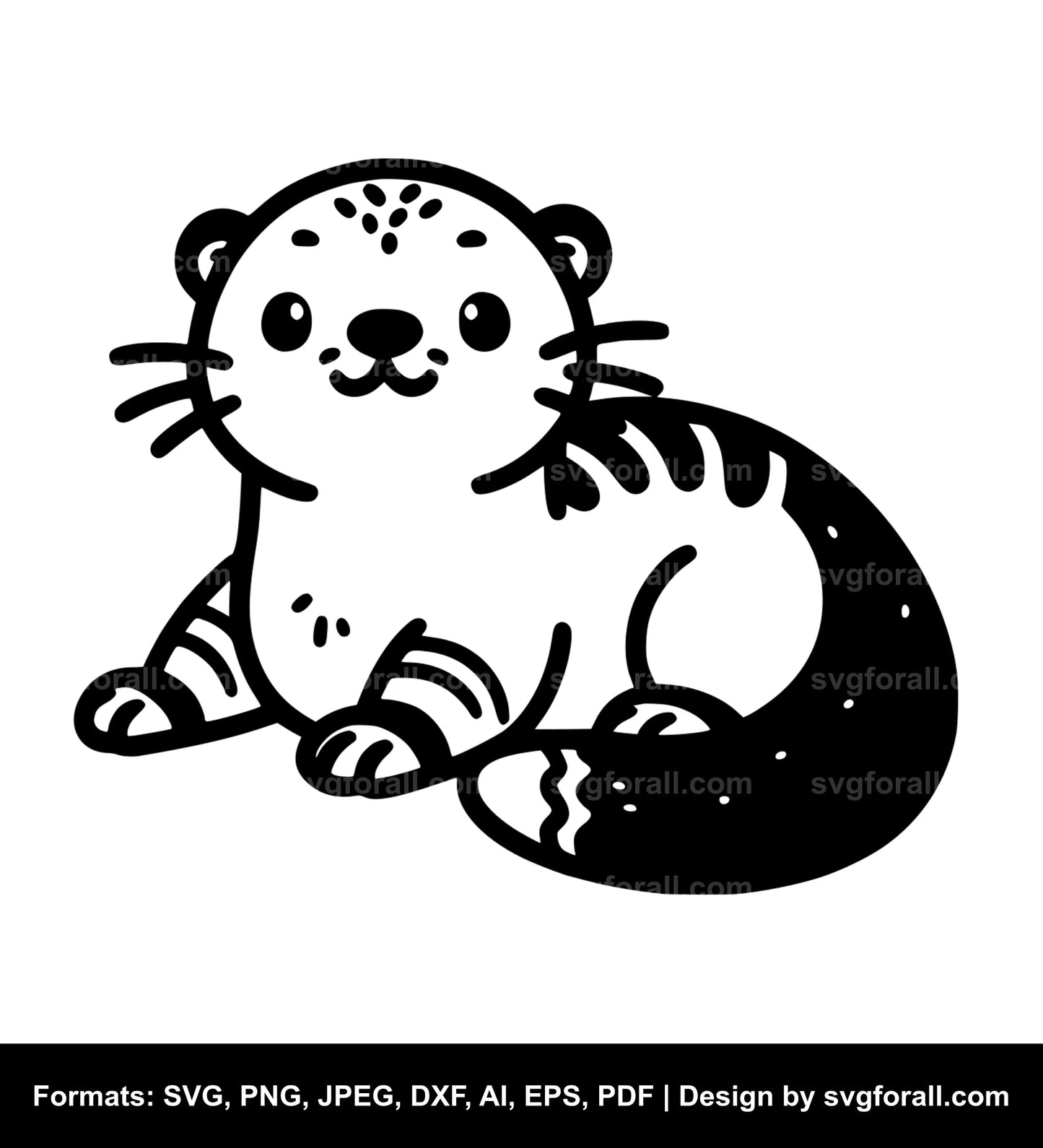 Cute Otter Vector SVG