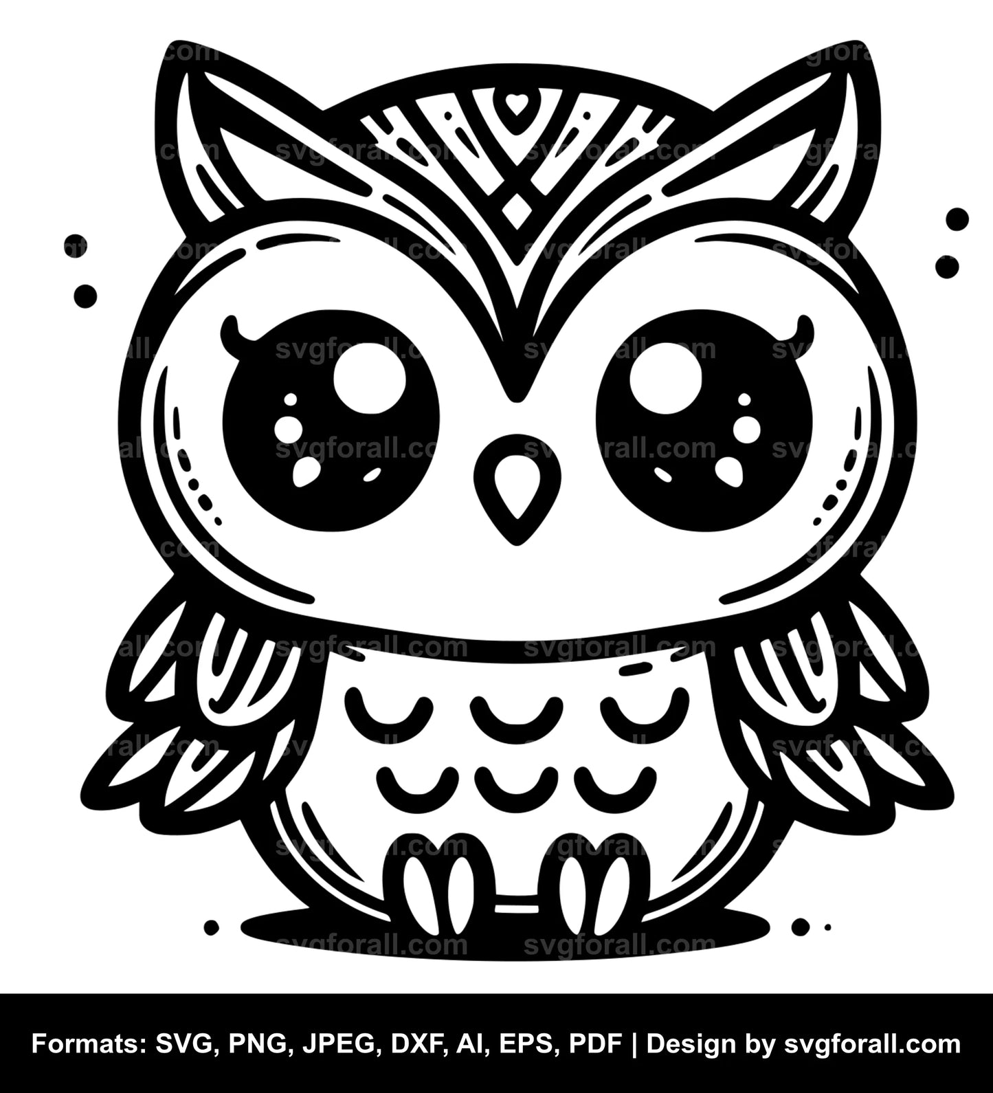 Cute Owl SVG File