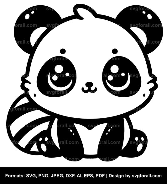 Cute Panda Cricut SVG