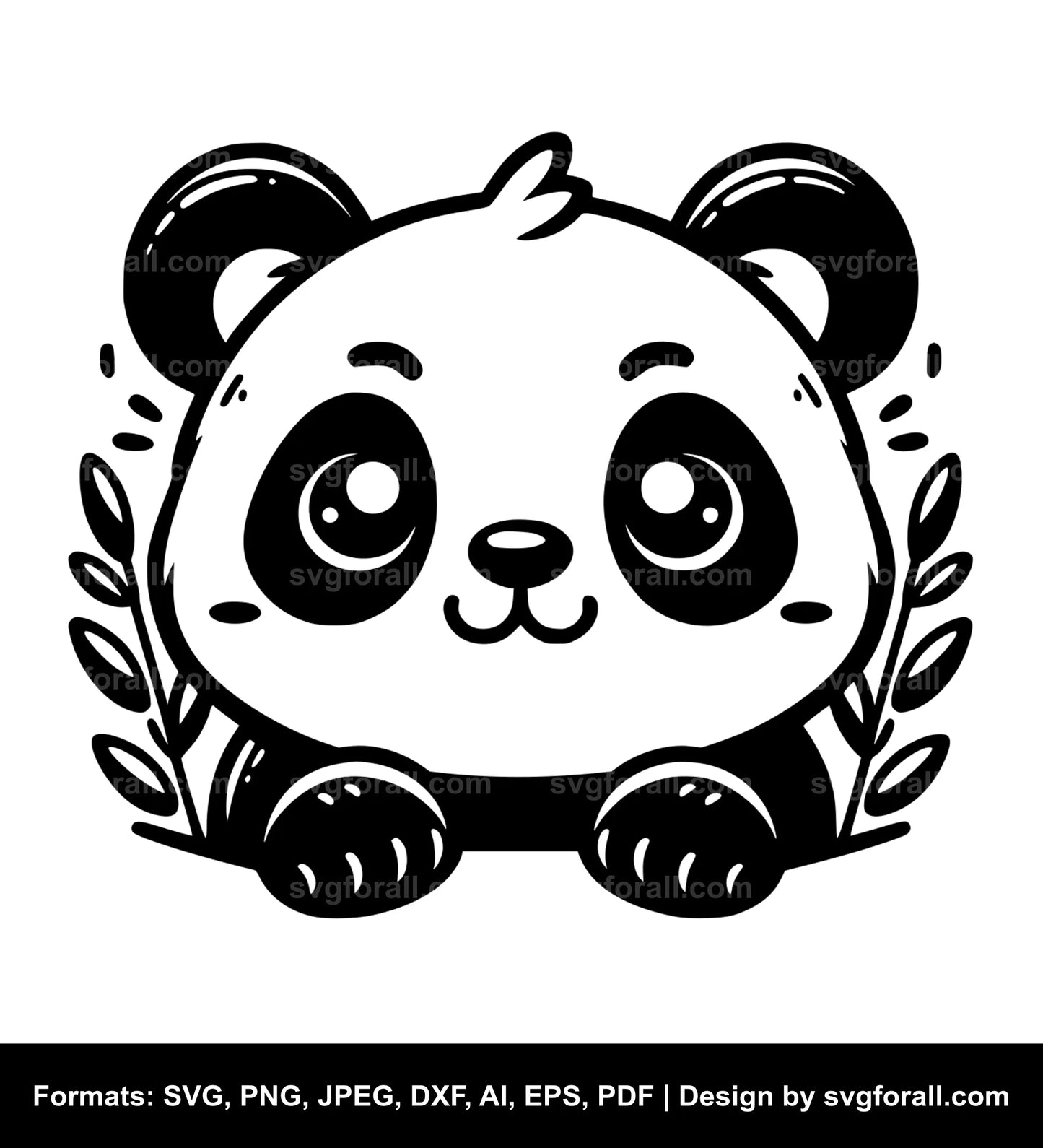 Cute Panda SVG File