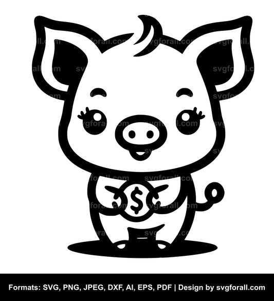 Cute Pig SVG