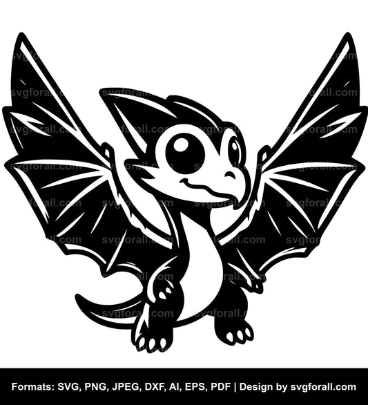 Cute Pterodactyl SVG Design