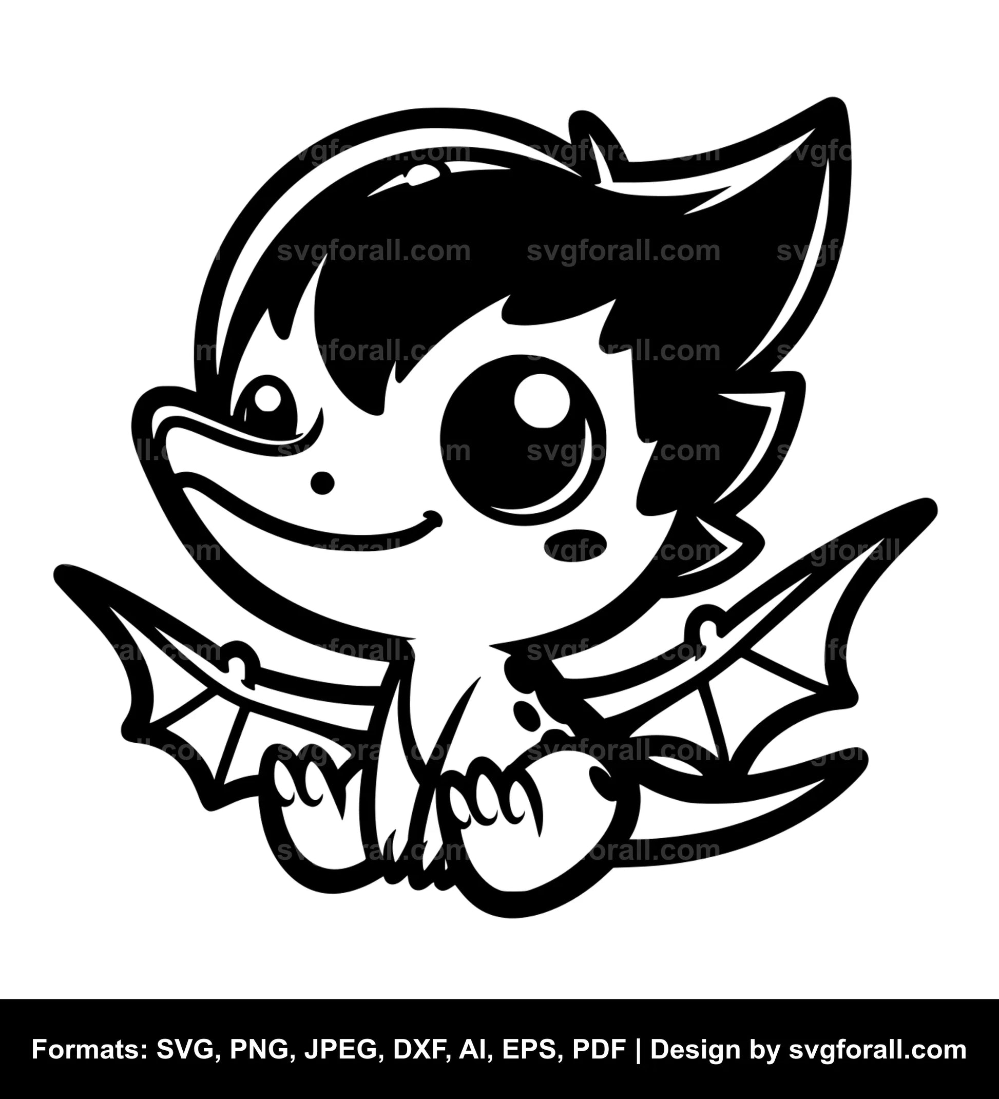 Cute Pterodactyl SVG PNG