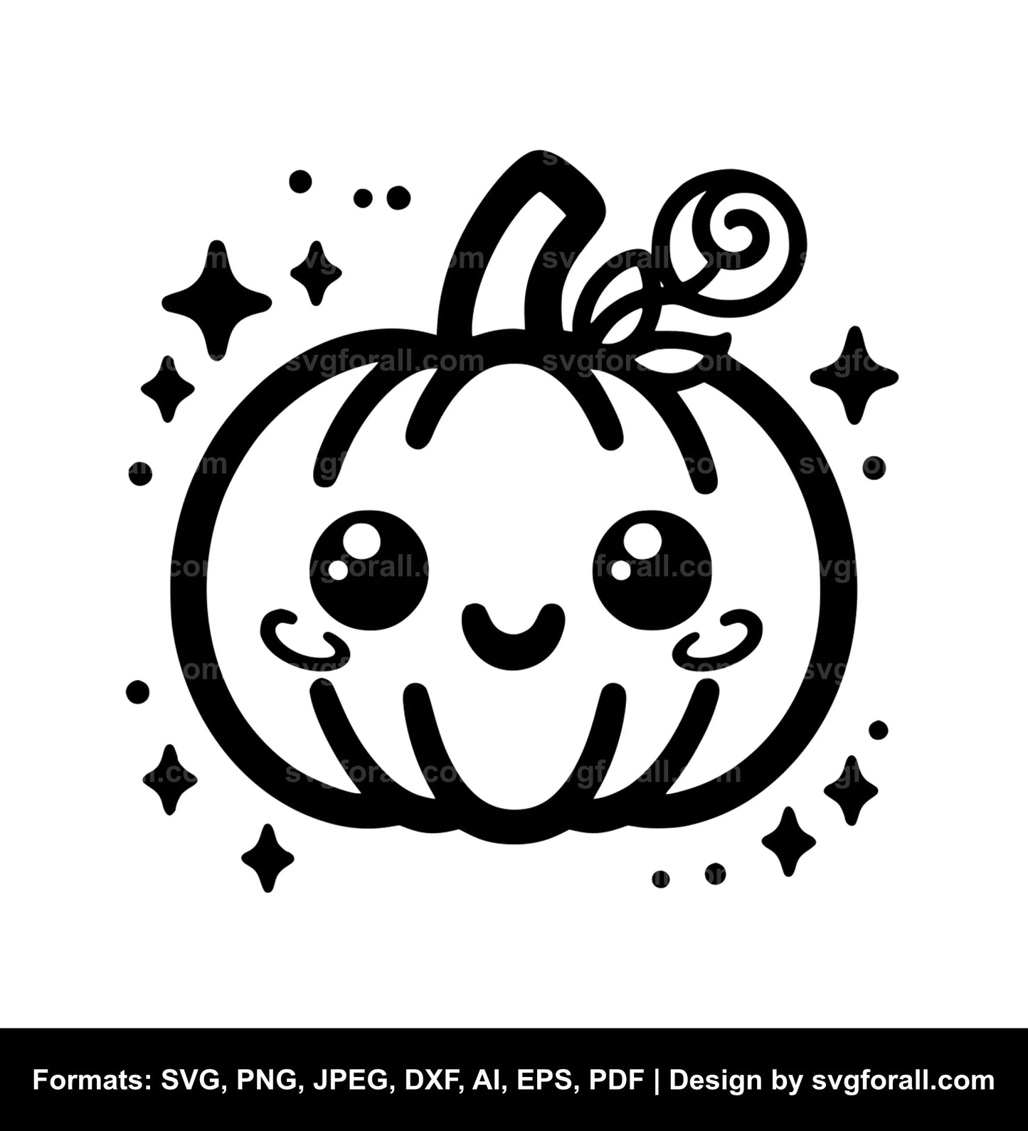 Cute Pumpkin SVG